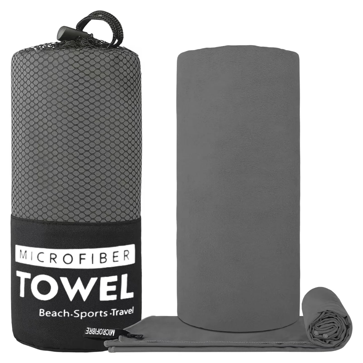 🏖️ Toalha Desportiva de Microfibra – Ideal para Praia, Ginásio e Viagens