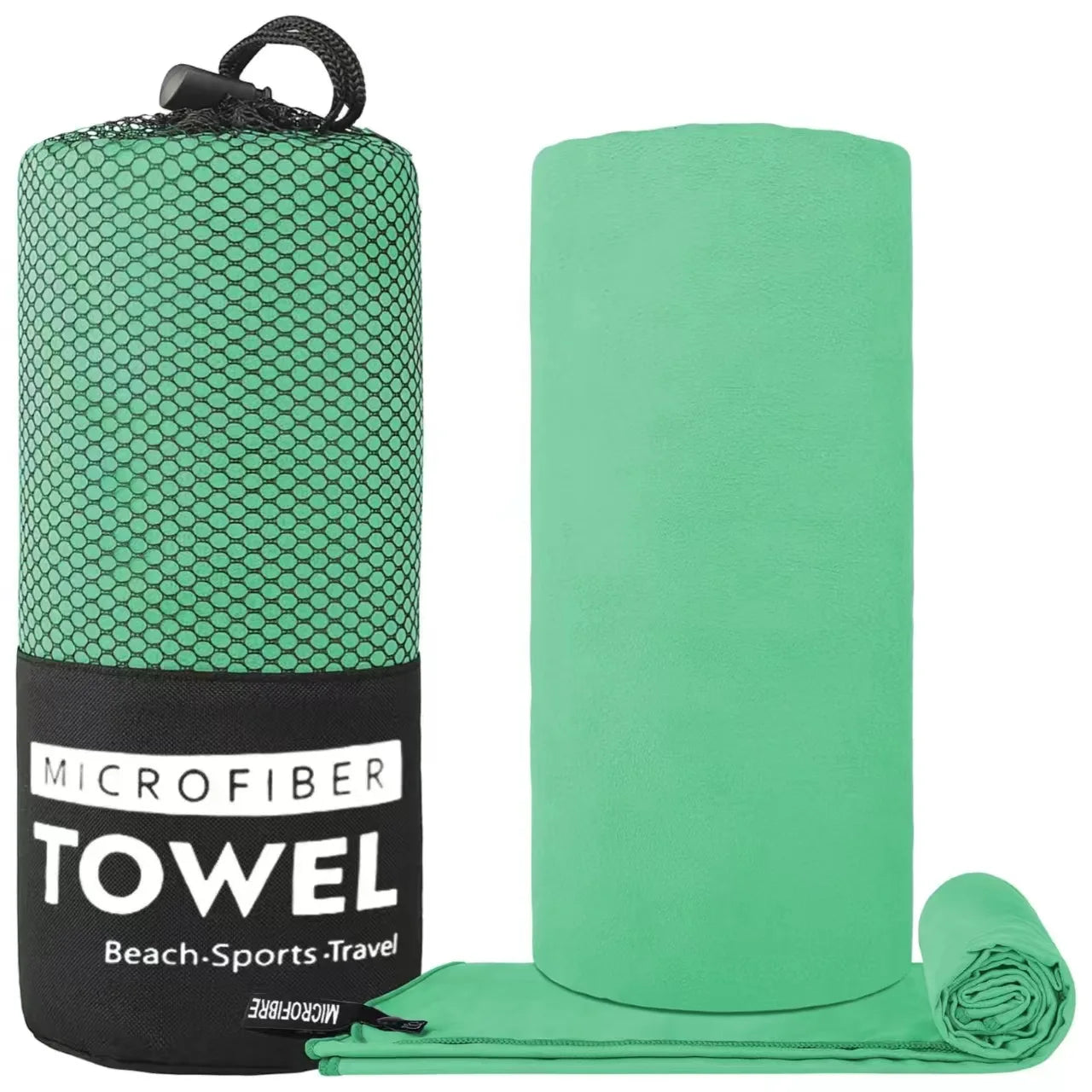 🏖️ Toalha Desportiva de Microfibra – Ideal para Praia, Ginásio e Viagens