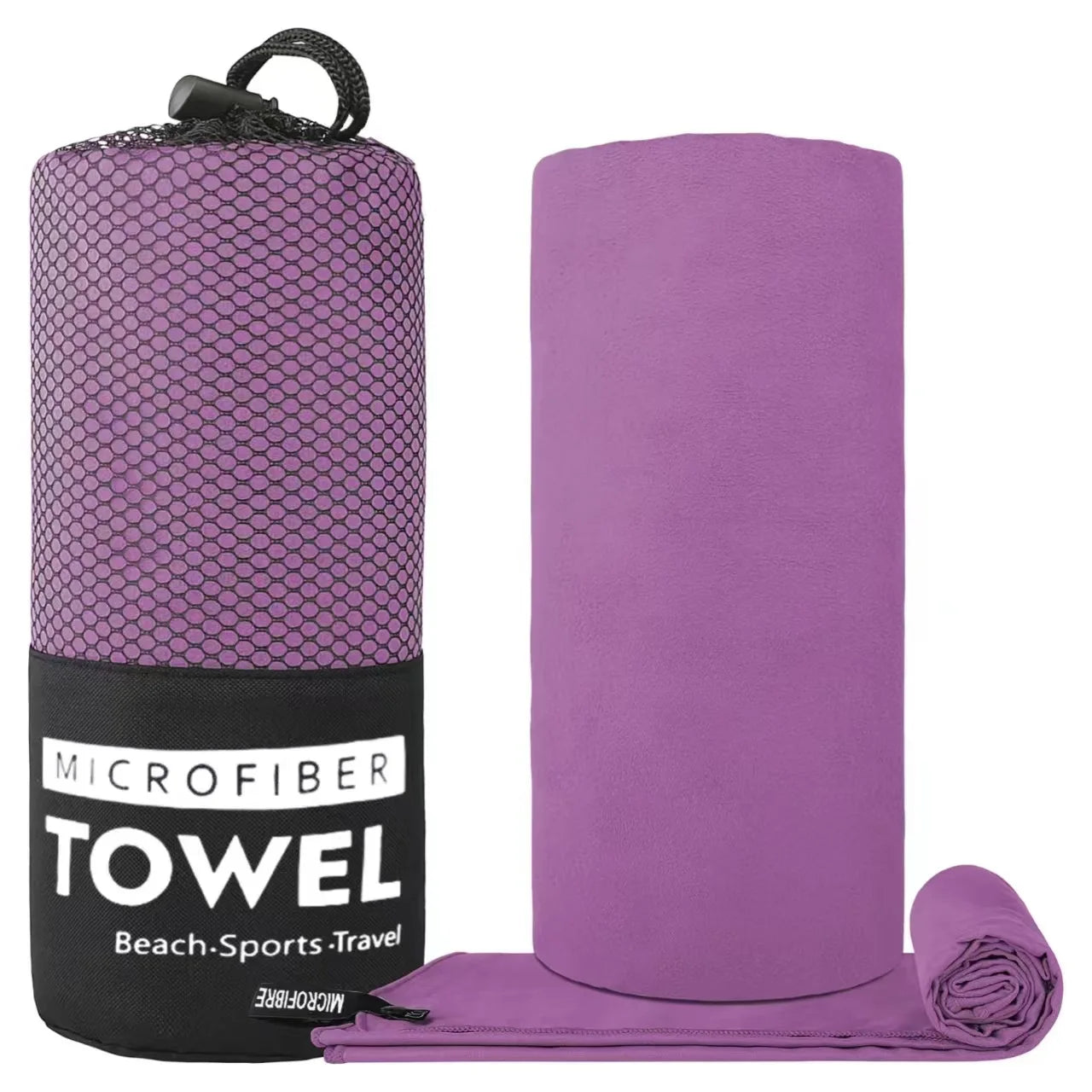 🏖️ Toalha Desportiva de Microfibra – Ideal para Praia, Ginásio e Viagens
