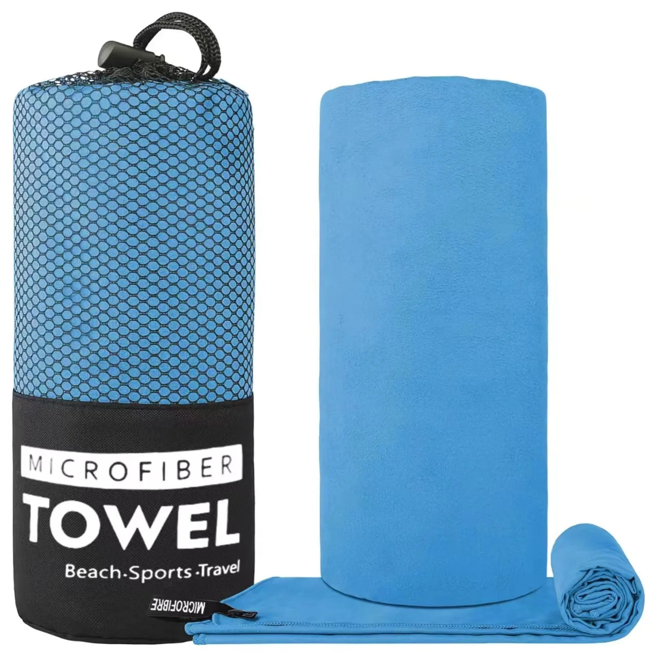 🏖️ Toalha Desportiva de Microfibra – Ideal para Praia, Ginásio e Viagens