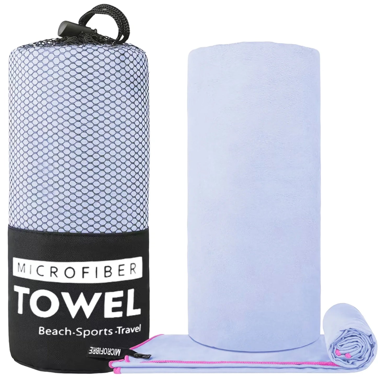 🏖️ Toalha Desportiva de Microfibra – Ideal para Praia, Ginásio e Viagens